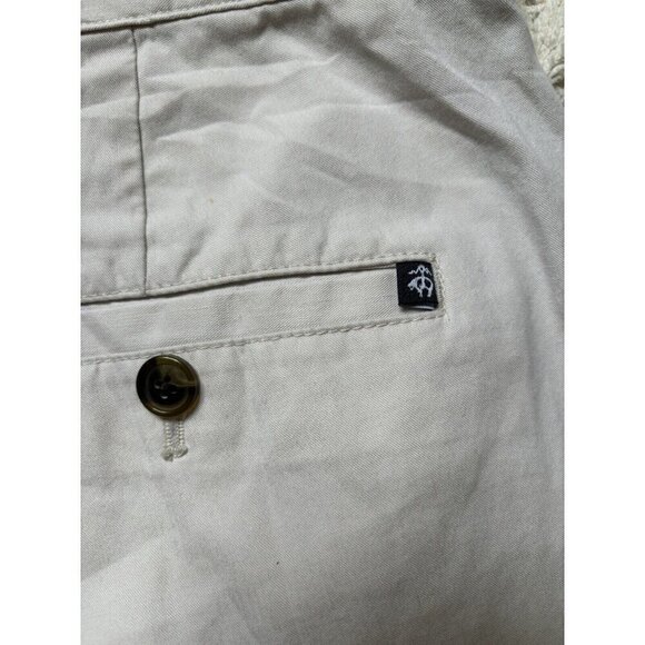 SPRING/SUMMER Brooks Brothers 346 Cream White Men Solid Chino Pants 40x28.5 - Picture 2 of 13